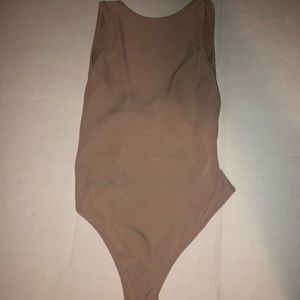 Tan boohoo body suit